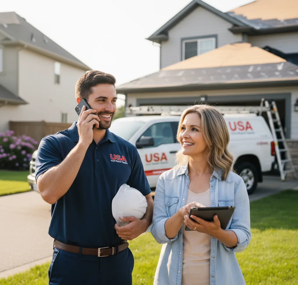 USA Roof Repair Experts customer support in Frankfort